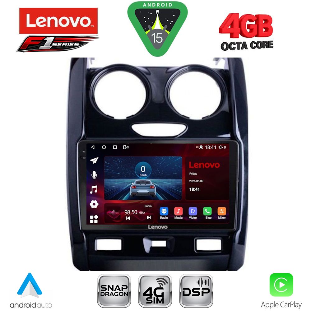 LENOVO SSQ 9103_CPA (9inc) MULTIMEDIA TABLET for DACIA DUSTER mod. 2012-2019 LENOVO SSQ 9103_CPA (9inc) MULTIMEDIA TABLET for DACIA DUSTER mod. 2012-2019
