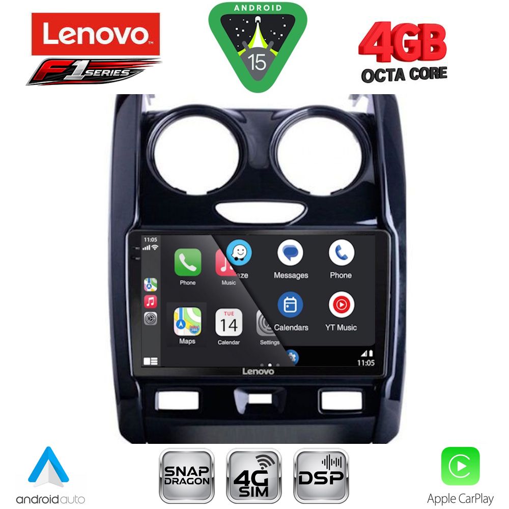LENOVO SSQ 9103_CPA (9inc) MULTIMEDIA TABLET for DACIA DUSTER mod. 2012-2019 LENOVO SSQ 9103_CPA (9inc) MULTIMEDIA TABLET for DACIA DUSTER mod. 2012-2019