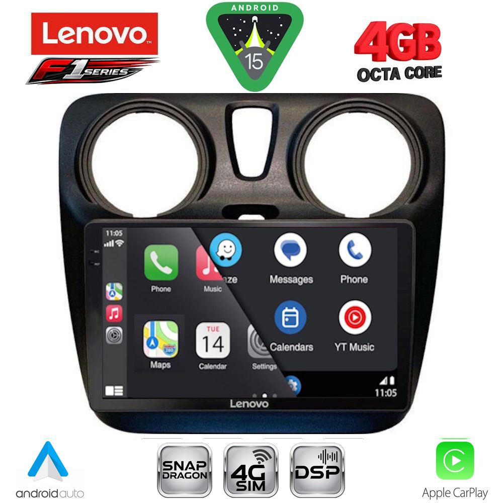 LENOVO SSQ 9112_CPA (9inc) MULTIMEDIA TABLET for DACIA DOKKER 2012-2022 LENOVO SSQ 9112_CPA (9inc) MULTIMEDIA TABLET for DACIA DOKKER 2012-2022