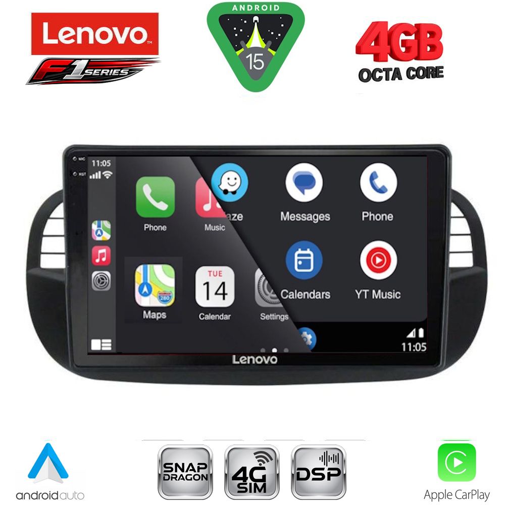 LENOVO SSQ 9130BL_CPA (9inc) MULTIMEDIA TABLET for FIAT 500 mod. 2007-2015 (BLACK) LENOVO SSQ 9130BL_CPA (9inc) MULTIMEDIA TABLET for FIAT 500 mod. 2007-2015 (BLACK)