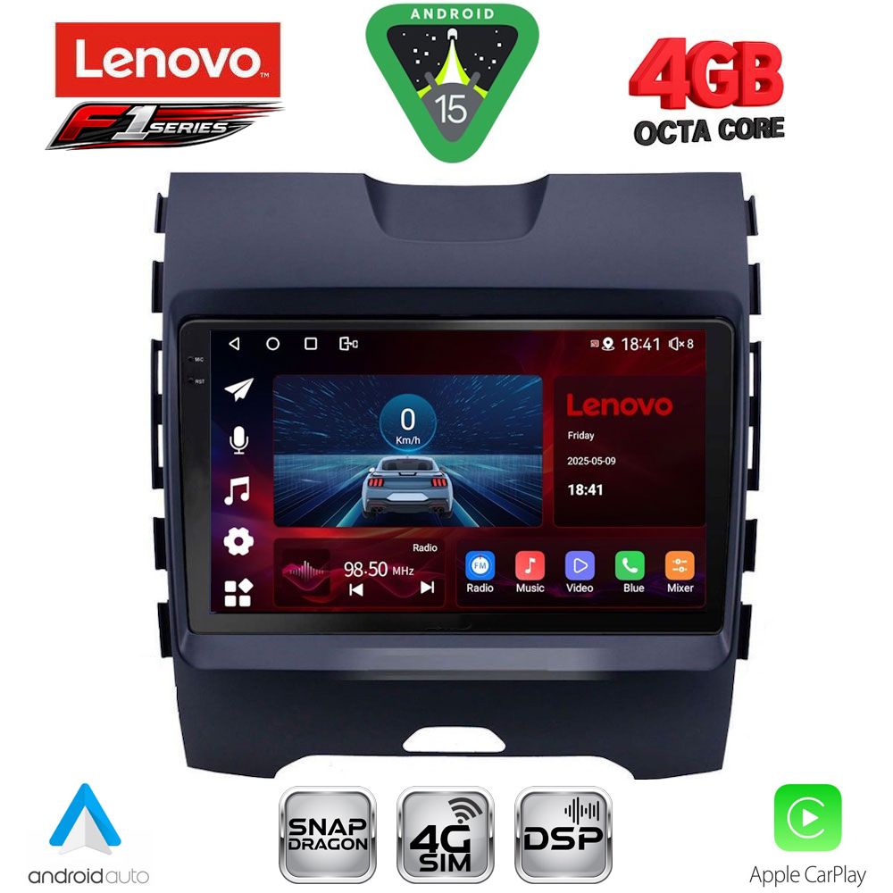 LENOVO SSQ 9152_CPA (9inc) MULTIMEDIA TABLET for FORD EDGE mod. 2015-2023 LENOVO SSQ 9152_CPA (9inc) MULTIMEDIA TABLET for FORD EDGE mod. 2015-2023