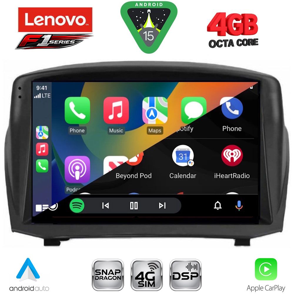 LENOVO SSQ 9154B_CPA (9inc) MULTIMEDIA TABLET for FORD FIESTA mod. 2008-2017 LENOVO SSQ 9154B_CPA (9inc) MULTIMEDIA TABLET for FORD FIESTA mod. 2008-2017
