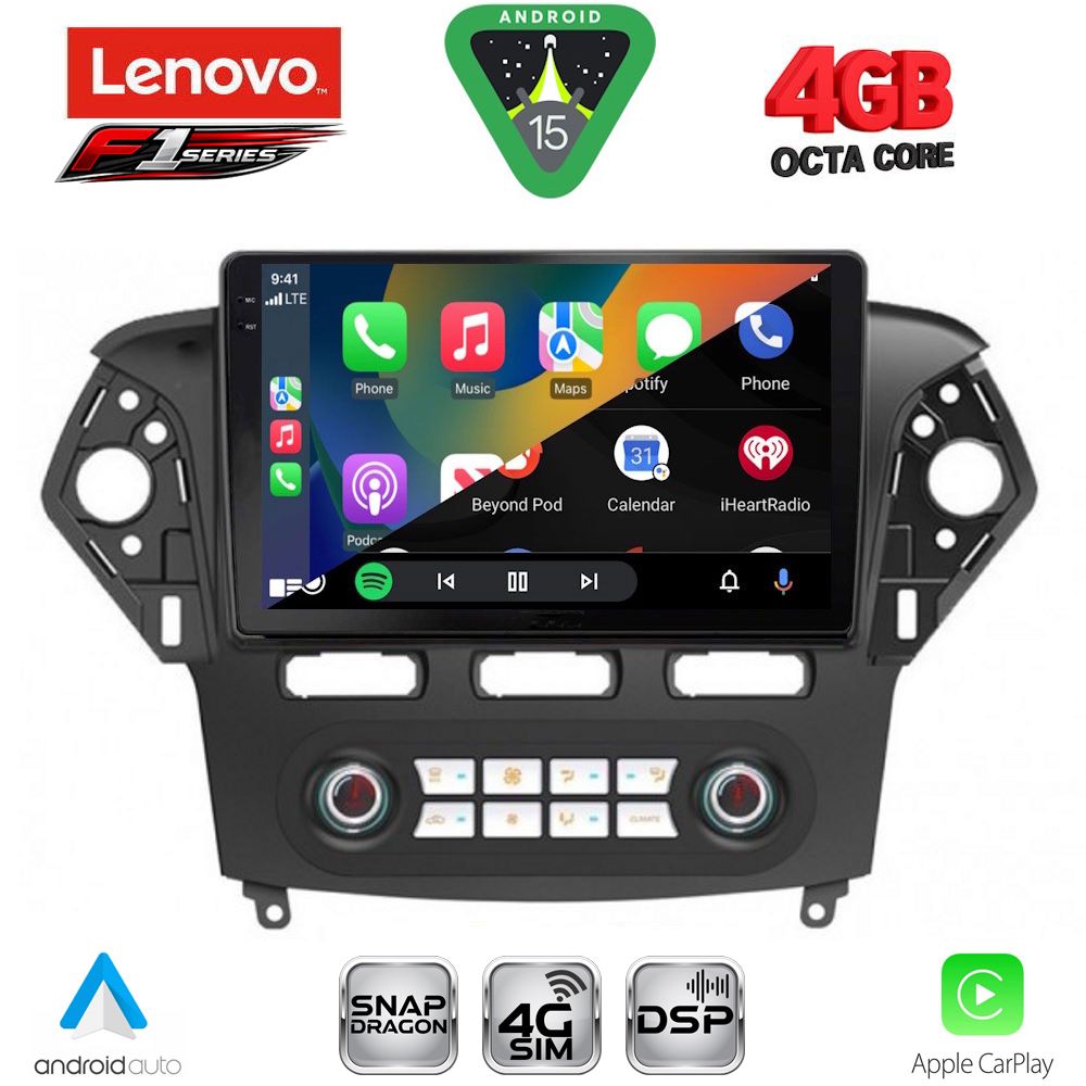 LENOVO SSQ 9163_CPA CLIMA (10inc) MULTIMEDIA TABLET for FORD MONDEO mod. 2011-2013 LENOVO SSQ 9163_CPA CLIMA (10inc) MULTIMEDIA TABLET for FORD MONDEO mod. 2011-2013