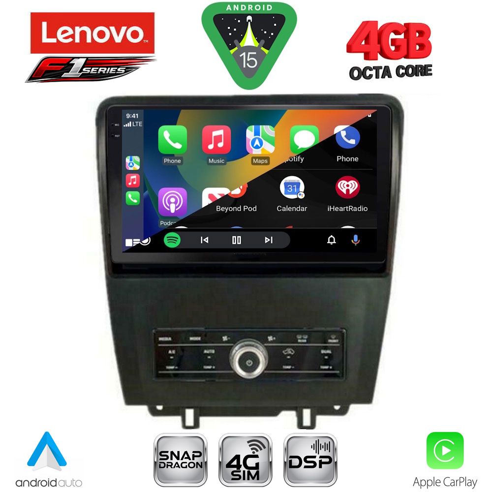 LENOVO SSQ 9165_CPA (9inc) MULTIMEDIA TABLET for FORD MUSTANG mod. 2010-2015 LENOVO SSQ 9165_CPA (9inc) MULTIMEDIA TABLET for FORD MUSTANG mod. 2010-2015