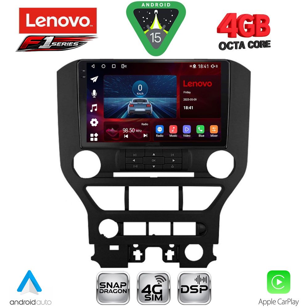LENOVO SSQ 9166_CPA 3BUT (9inc) MULTIMEDIA TABLET for FORD MUSTANG mod. 2015-2020 LENOVO SSQ 9166_CPA 3BUT (9inc) MULTIMEDIA TABLET for FORD MUSTANG mod. 2015-2020