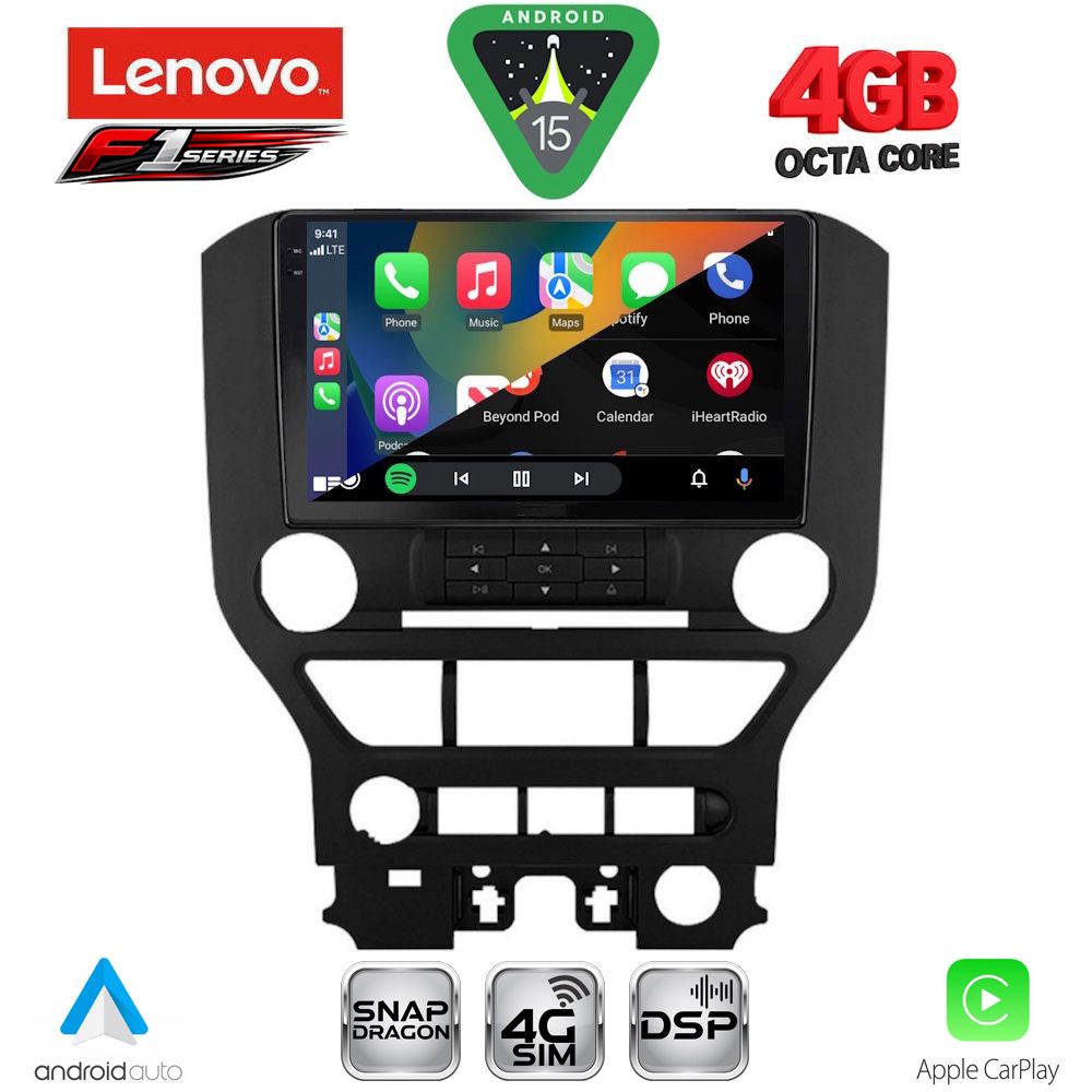 LENOVO SSQ 9166_CPA 3BUT (9inc) MULTIMEDIA TABLET for FORD MUSTANG mod. 2015-2020 LENOVO SSQ 9166_CPA 3BUT (9inc) MULTIMEDIA TABLET for FORD MUSTANG mod. 2015-2020