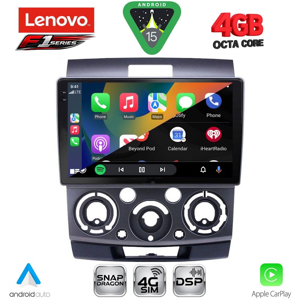 LENOVO SSQ 9170_CPA (9inc) MULTIMEDIA TABLET for FORD RANGER | MAZDA BT50 mod. 2006-2011 LENOVO SSQ 9170_CPA (9inc) MULTIMEDIA TABLET for FORD RANGER | MAZDA BT50 mod. 2006-2011