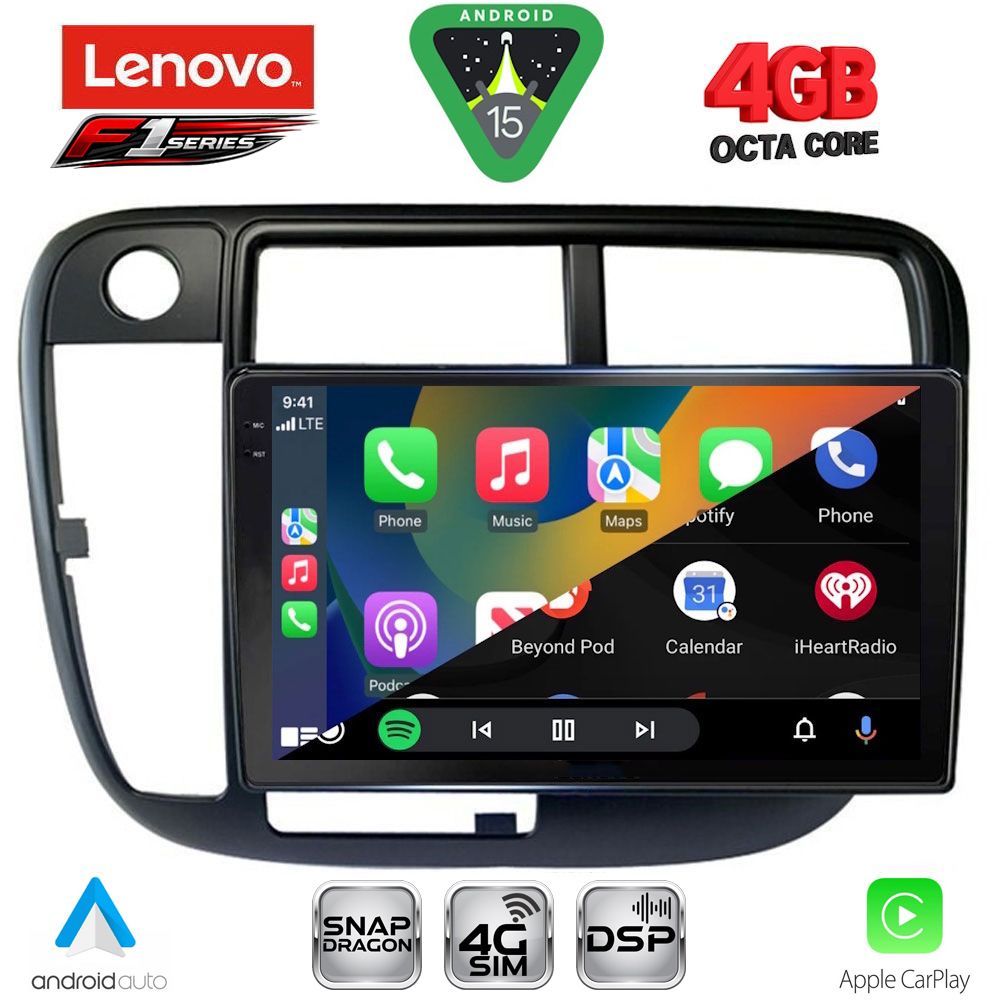 LENOVO SSQ 9186_CPA CLIMA (9inc) MULTIMEDIA TABLET for HONDA CIVIC mod. 1995-2001 LENOVO SSQ 9186_CPA CLIMA (9inc) MULTIMEDIA TABLET for HONDA CIVIC mod. 1995-2001
