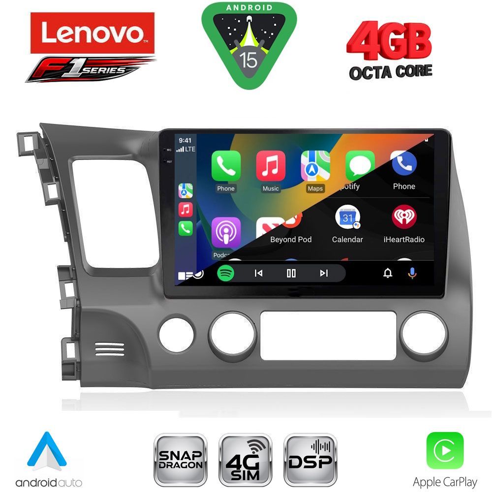 LENOVO SSQ 9188_CPA (10inc) MULTIMEDIA TABLET for HONDA CIVIC 4D mod. 2006-2012 LENOVO SSQ 9188_CPA (10inc) MULTIMEDIA TABLET for HONDA CIVIC 4D mod. 2006-2012