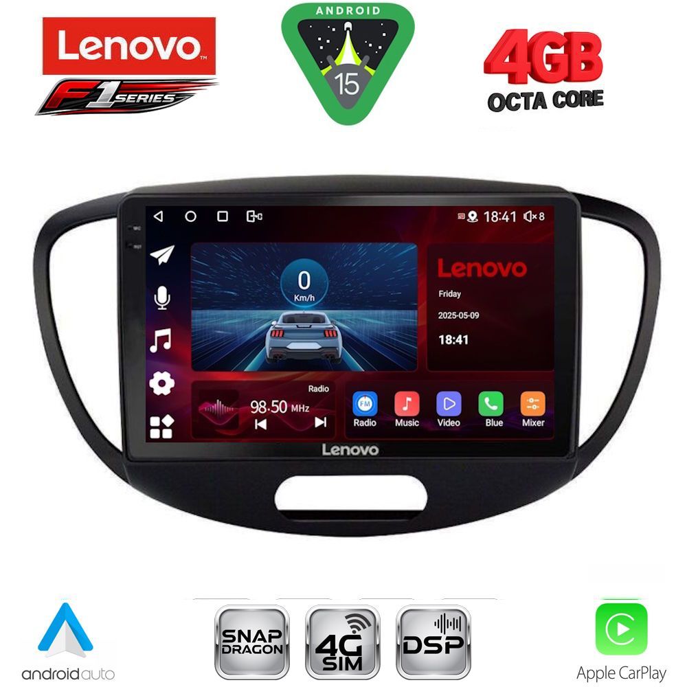 LENOVO SSQ 9223_CPA (9inc) MULTIMEDIA TABLET for HYUNDAI i10 mod. 2008-2013 LENOVO SSQ 9223_CPA (9inc) MULTIMEDIA TABLET for HYUNDAI i10 mod. 2008-2013