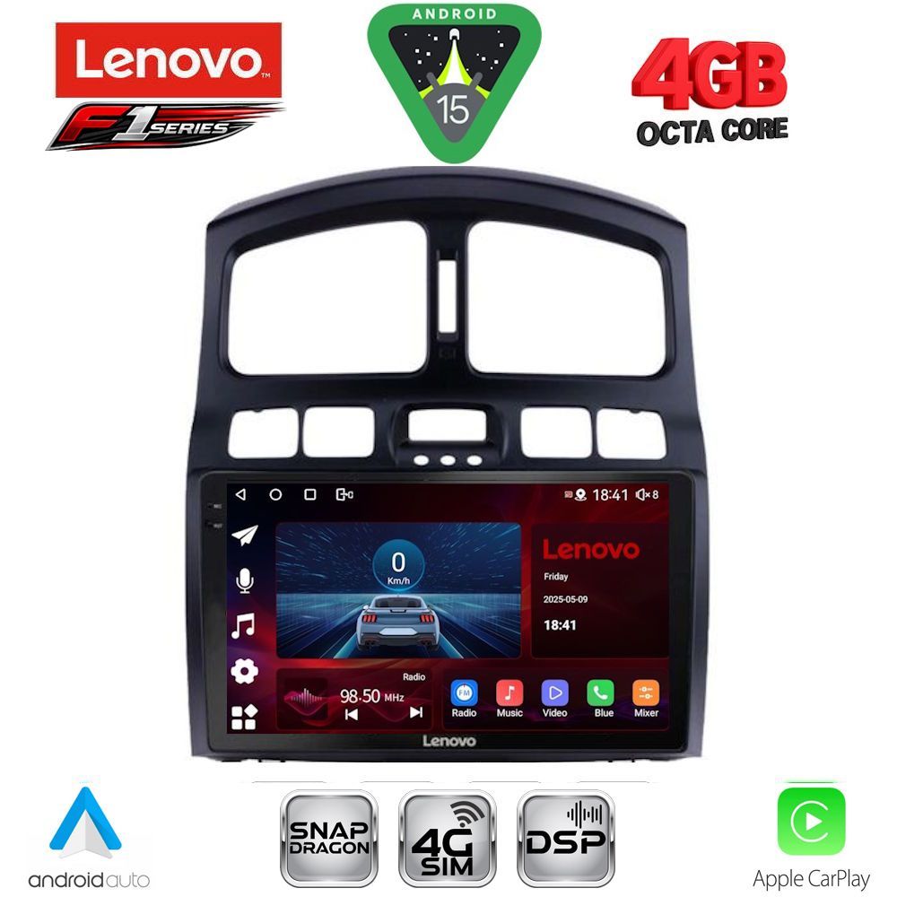 LENOVO SSQ 9236_CPA (9inc) MULTIMEDIA TABLET for HYUNDAI SANTA FE mod. 2003-2006 LENOVO SSQ 9236_CPA (9inc) MULTIMEDIA TABLET for HYUNDAI SANTA FE mod. 2003-2006