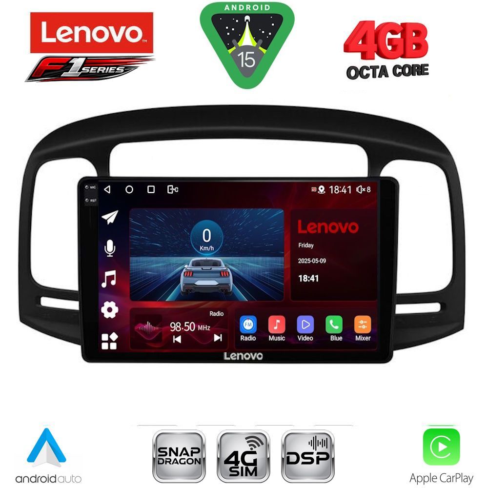 LENOVO SSQ 9249BL_CPA (9inc) MULTIMEDIA TABLET for HYUNDAI ACCENT mod. 2005-2012 (BLACK) LENOVO SSQ 9249BL_CPA (9inc) MULTIMEDIA TABLET for HYUNDAI ACCENT mod. 2005-2012 (BLACK)