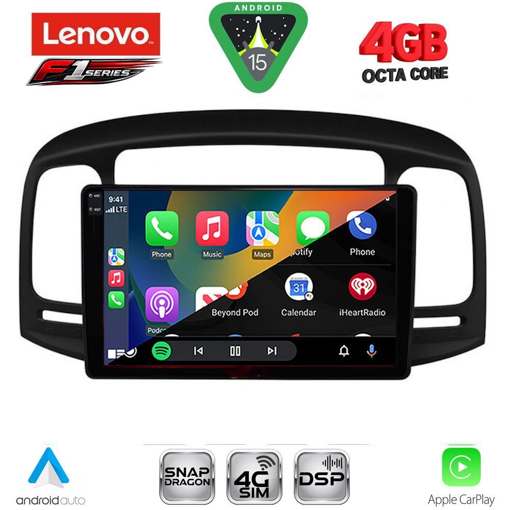 LENOVO SSQ 9249BL_CPA (9inc) MULTIMEDIA TABLET for HYUNDAI ACCENT mod. 2005-2012 (BLACK) LENOVO SSQ 9249BL_CPA (9inc) MULTIMEDIA TABLET for HYUNDAI ACCENT mod. 2005-2012 (BLACK)