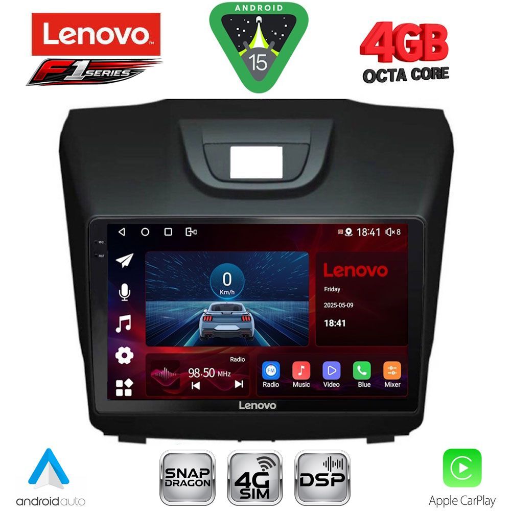 LENOVO SSQ 9255_CPA (9inc) MULTIMEDIA TABLET for ISUZU DMAX mod. 2012-2020 LENOVO SSQ 9255_CPA (9inc) MULTIMEDIA TABLET for ISUZU DMAX mod. 2012-2020