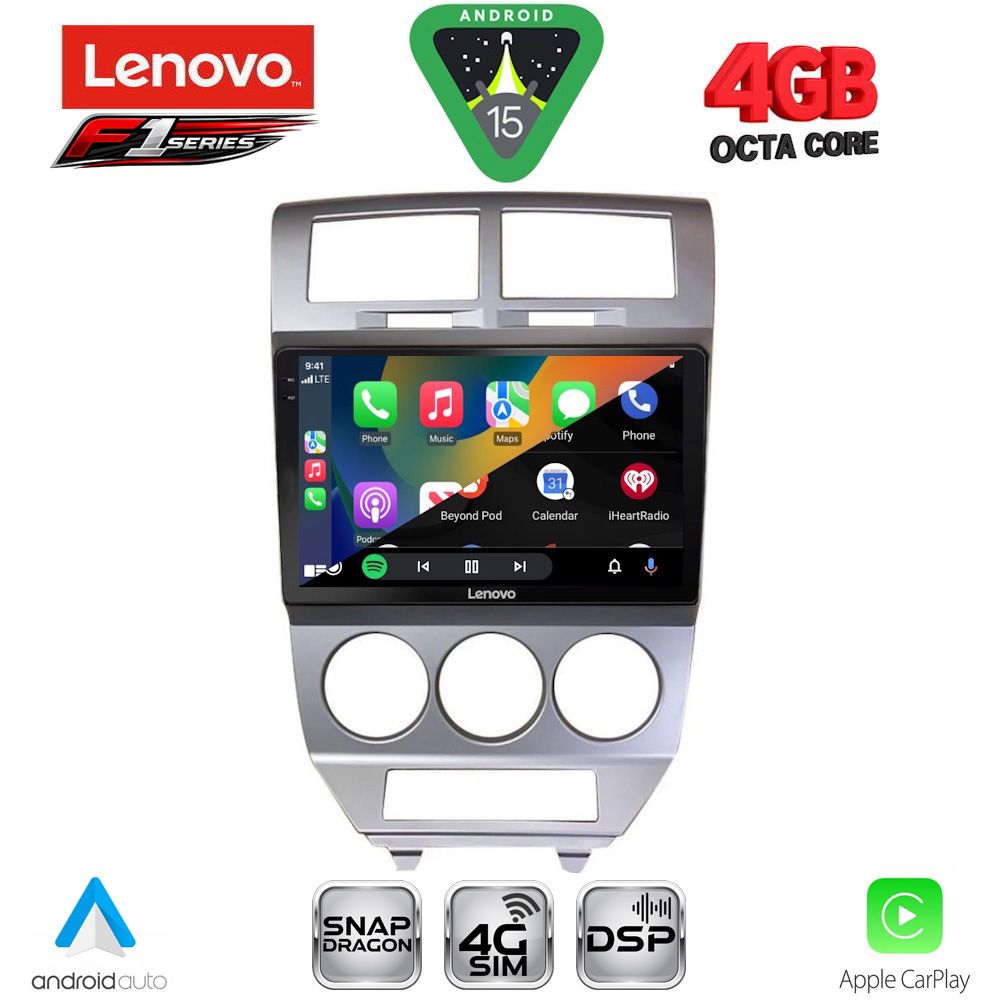 LENOVO SSQ 9275_CPA (10inc) MULTIMEDIA TABLET for DODGE CALIBER mod. 2006-2012 LENOVO SSQ 9275_CPA (10inc) MULTIMEDIA TABLET for DODGE CALIBER mod. 2006-2012