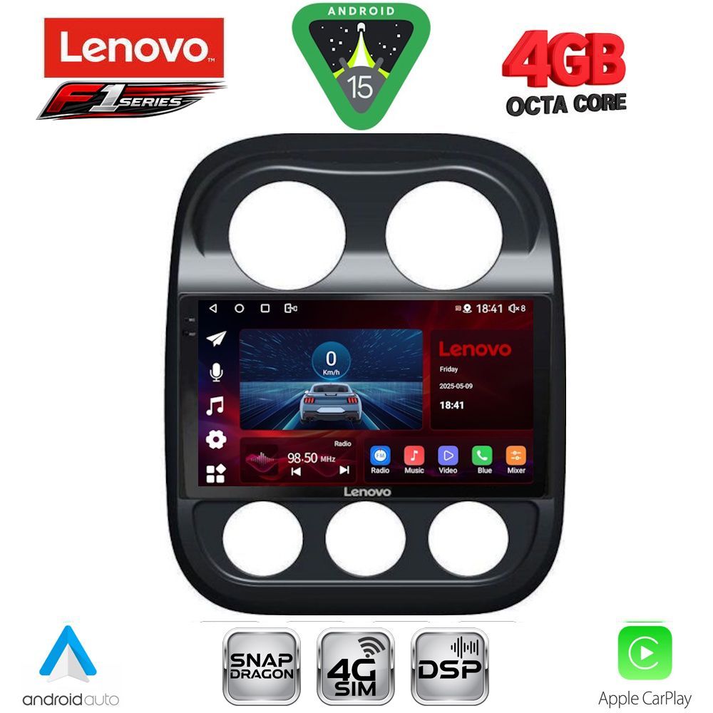 LENOVO SSQ 9277_CPA (10inc) MULTIMEDIA TABLET for JEEP COMPASS – PATRIOT mod. 2007-2016 LENOVO SSQ 9277_CPA (10inc) MULTIMEDIA TABLET for JEEP COMPASS – PATRIOT mod. 2007-2016