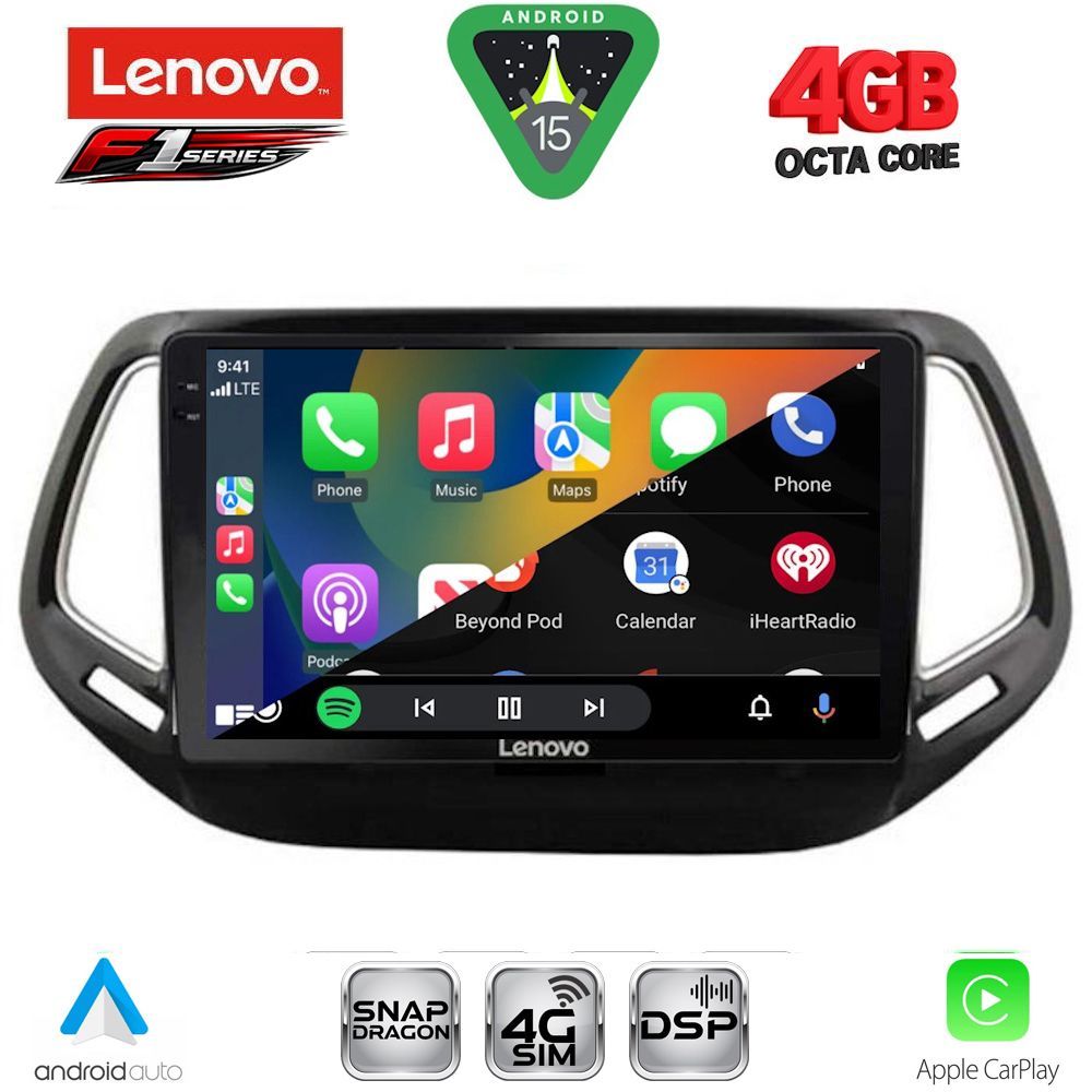 LENOVO SSQ 9278_CPA (10inc) MULTIMEDIA TABLET for JEEP COMPASS mod. 2016-2021 LENOVO SSQ 9278_CPA (10inc) MULTIMEDIA TABLET for JEEP COMPASS mod. 2016-2021