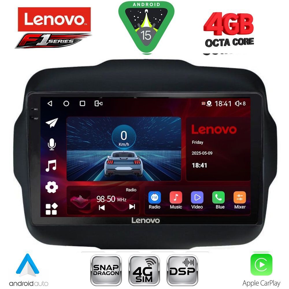 LENOVO SSQ 9290_CPA (9inc) MULTIMEDIA TABLET for JEEP RENEGADE mod. 2014-2025 LENOVO SSQ 9290_CPA (9inc) MULTIMEDIA TABLET for JEEP RENEGADE mod. 2014-2025
