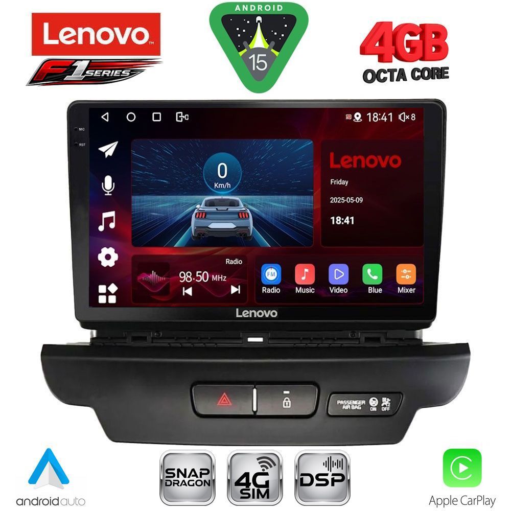 LENOVO SSQ 9304_CPA (9inc) MULTIMEDIA TABLET for KIA CEED - XCEED mod. 2018-2022 LENOVO SSQ 9304_CPA (9inc) MULTIMEDIA TABLET for KIA CEED - XCEED mod. 2018-2022