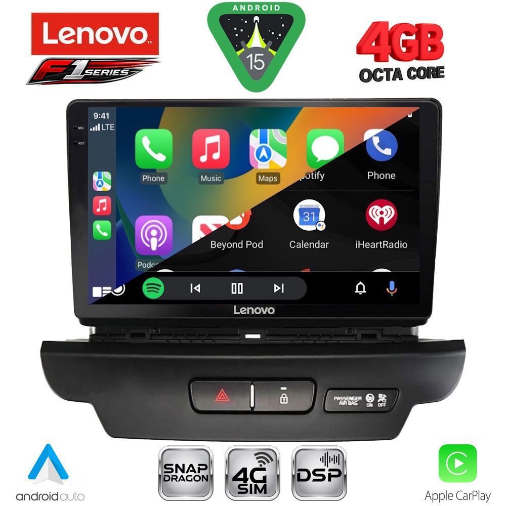 LENOVO SSQ 9304_CPA (9inc) MULTIMEDIA TABLET for KIA CEED - XCEED mod. 2018-2022 LENOVO SSQ 9304_CPA (9inc) MULTIMEDIA TABLET for KIA CEED - XCEED mod. 2018-2022