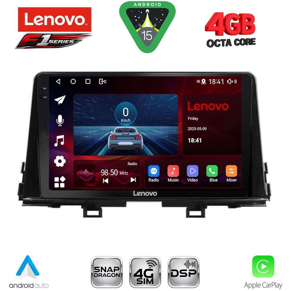 LENOVO SSQ 9310_CPA (9inc) MULTIMEDIA TABLET for KIA PICANTO mod. 2021-2026 LENOVO SSQ 9310_CPA (9inc) MULTIMEDIA TABLET for KIA PICANTO mod. 2021-2026