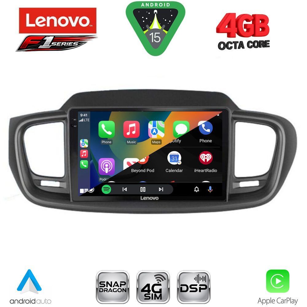 LENOVO SSQ 9319_CPA (10inc) MULTIMEDIA TABLET for KIA SORENTO mod. 2014-2020 LENOVO SSQ 9319_CPA (10inc) MULTIMEDIA TABLET for KIA SORENTO mod. 2014-2020