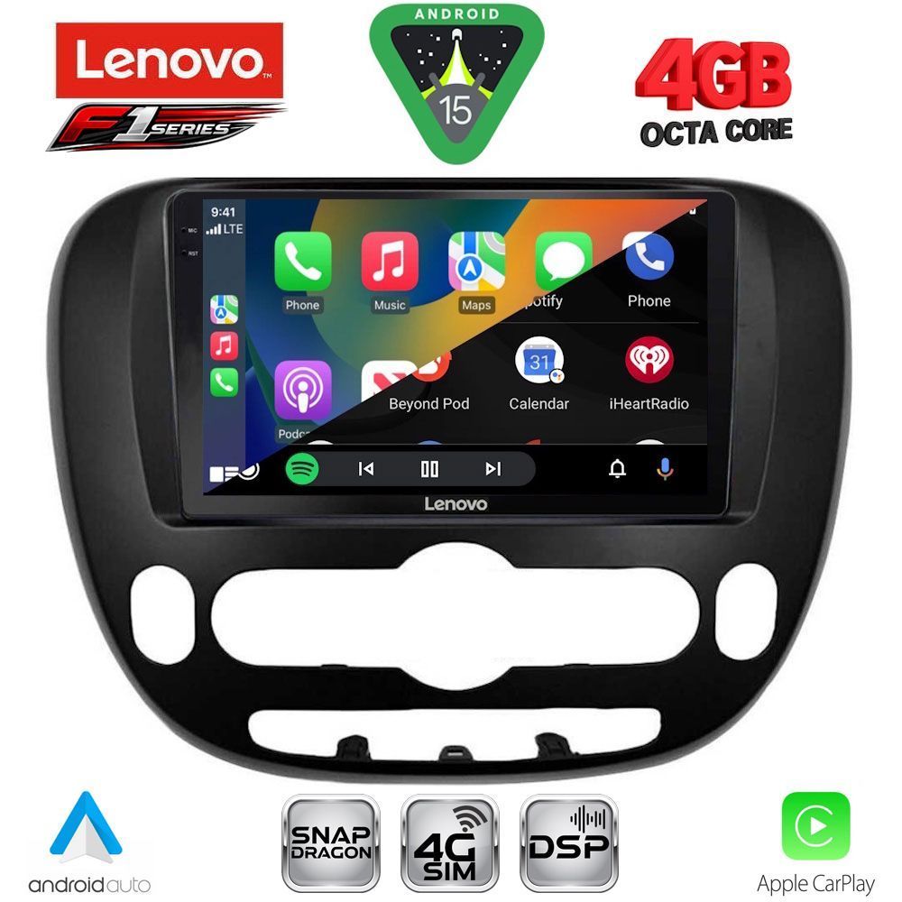 LENOVO SSQ 9321_CPA (9inc) MULTIMEDIA TABLET for KIA SOUL mod. 2013-2019 LENOVO SSQ 9321_CPA (9inc) MULTIMEDIA TABLET for KIA SOUL mod. 2013-2019