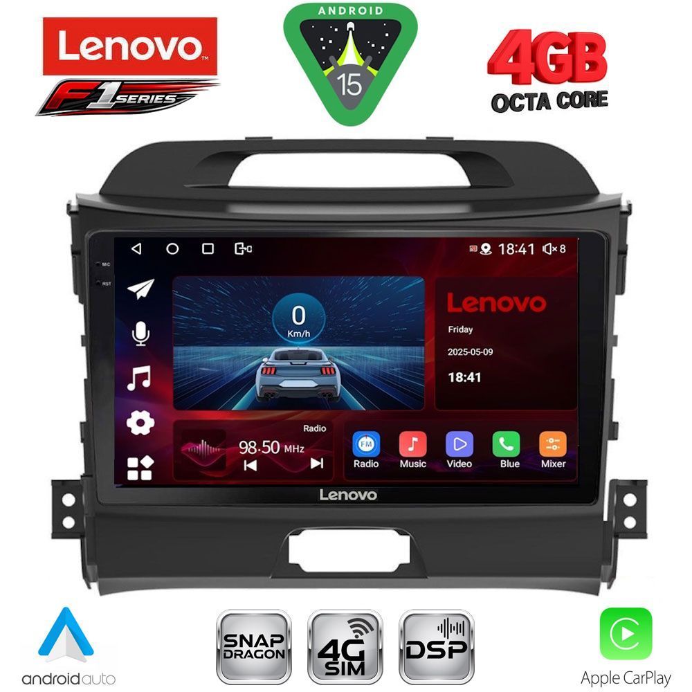 LENOVO SSQ 9325_CPA (9inc) MULTIMEDIA TABLET for KIA SPORTAGE mod. 2010-2015 LENOVO SSQ 9325_CPA (9inc) MULTIMEDIA TABLET for KIA SPORTAGE mod. 2010-2015