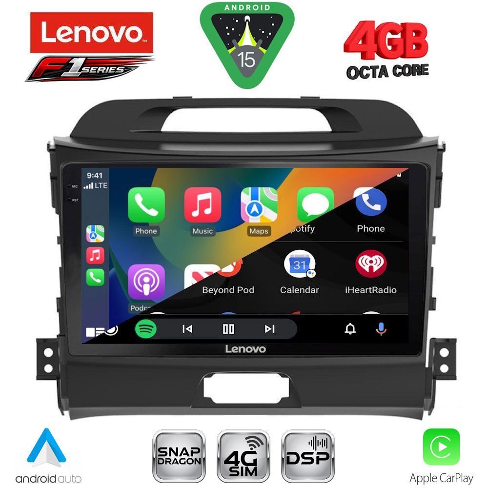 LENOVO SSQ 9325_CPA (9inc) MULTIMEDIA TABLET for KIA SPORTAGE mod. 2010-2015 LENOVO SSQ 9325_CPA (9inc) MULTIMEDIA TABLET for KIA SPORTAGE mod. 2010-2015