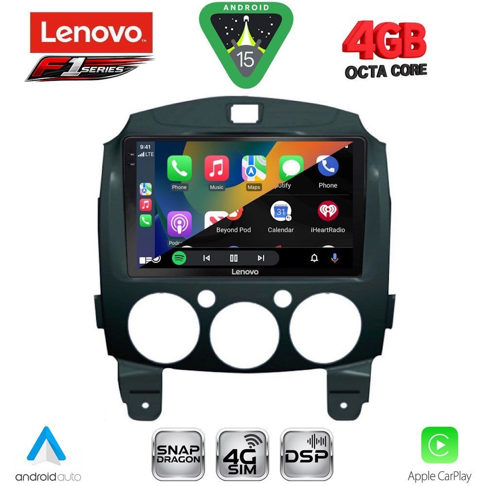 LENOVO SSQ 9361_CPA (9inc) MULTIMEDIA TABLET for MAZDA 2 mod. 2007-2014 LENOVO SSQ 9361_CPA (9inc) MULTIMEDIA TABLET for MAZDA 2 mod. 2007-2014