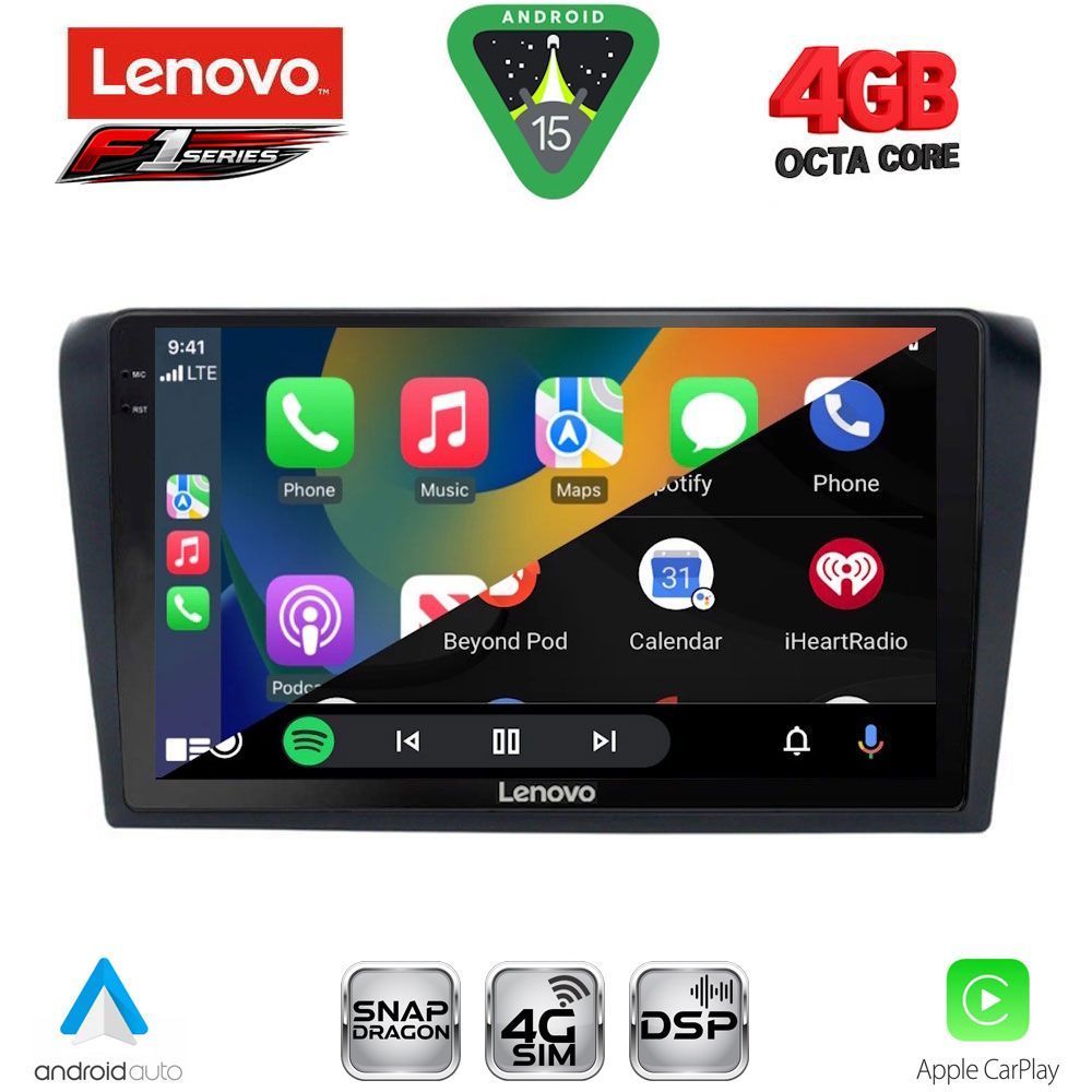 LENOVO SSQ 9365_CPA (9inc) MULTIMEDIA TABLET for MAZDA 3 mod. 2003-2008 LENOVO SSQ 9365_CPA (9inc) MULTIMEDIA TABLET for MAZDA 3 mod. 2003-2008