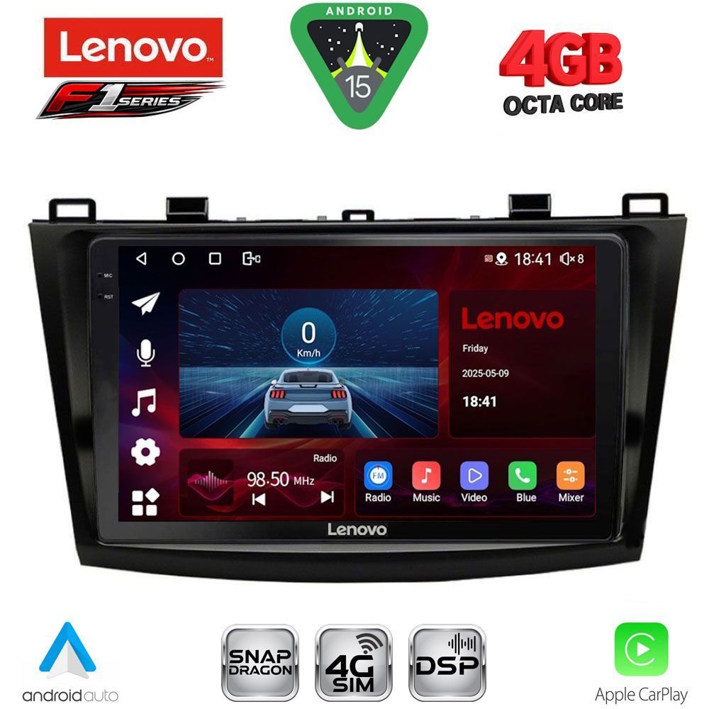 LENOVO SSQ 9366_CPA (9inc) MULTIMEDIA TABLET for MAZDA 3 mod. 2009-2014 LENOVO SSQ 9366_CPA (9inc) MULTIMEDIA TABLET for MAZDA 3 mod. 2009-2014