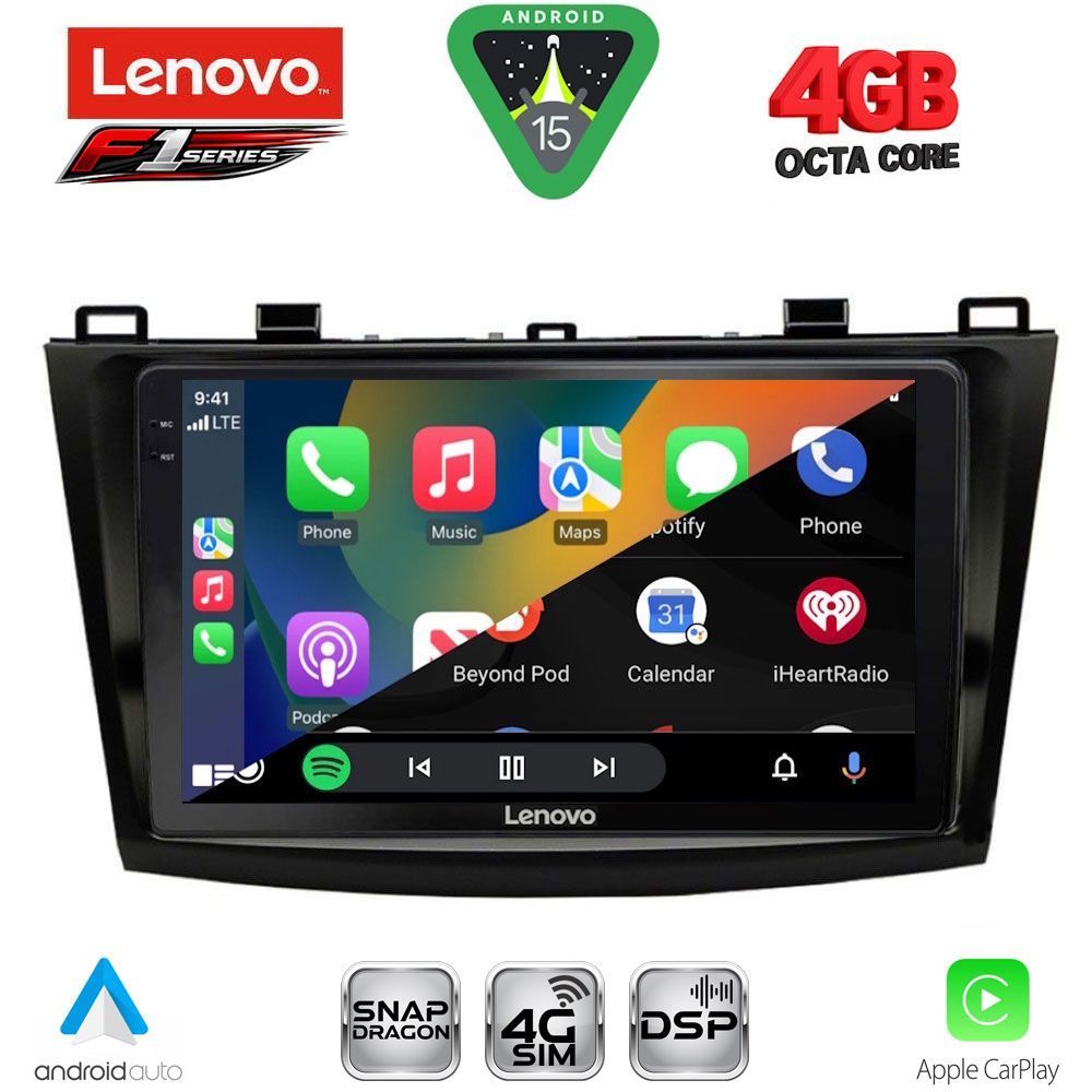 LENOVO SSQ 9366_CPA (9inc) MULTIMEDIA TABLET for MAZDA 3 mod. 2009-2014 LENOVO SSQ 9366_CPA (9inc) MULTIMEDIA TABLET for MAZDA 3 mod. 2009-2014