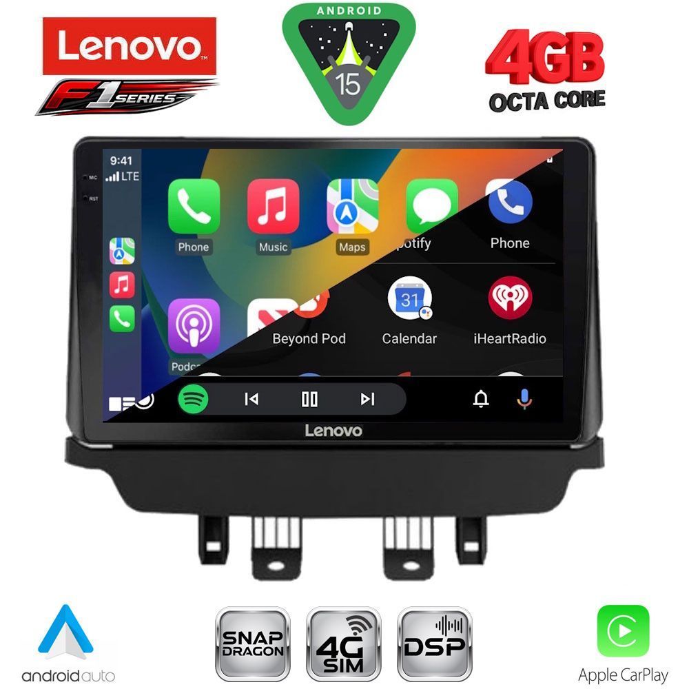 LENOVO SSQ 9384_CPA (9inc) MULTIMEDIA TABLET for MAZDA CX3 mod. 2014-2023 LENOVO SSQ 9384_CPA (9inc) MULTIMEDIA TABLET for MAZDA CX3 mod. 2014-2023