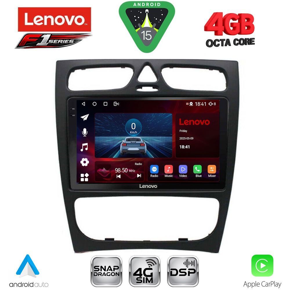 LENOVO SSQ 9402_CPA (9inc) MULTIMEDIA TABLET for MERCEDES C (W203) mod. 1999-2004 LENOVO SSQ 9402_CPA (9inc) MULTIMEDIA TABLET for MERCEDES C (W203) mod. 1999-2004