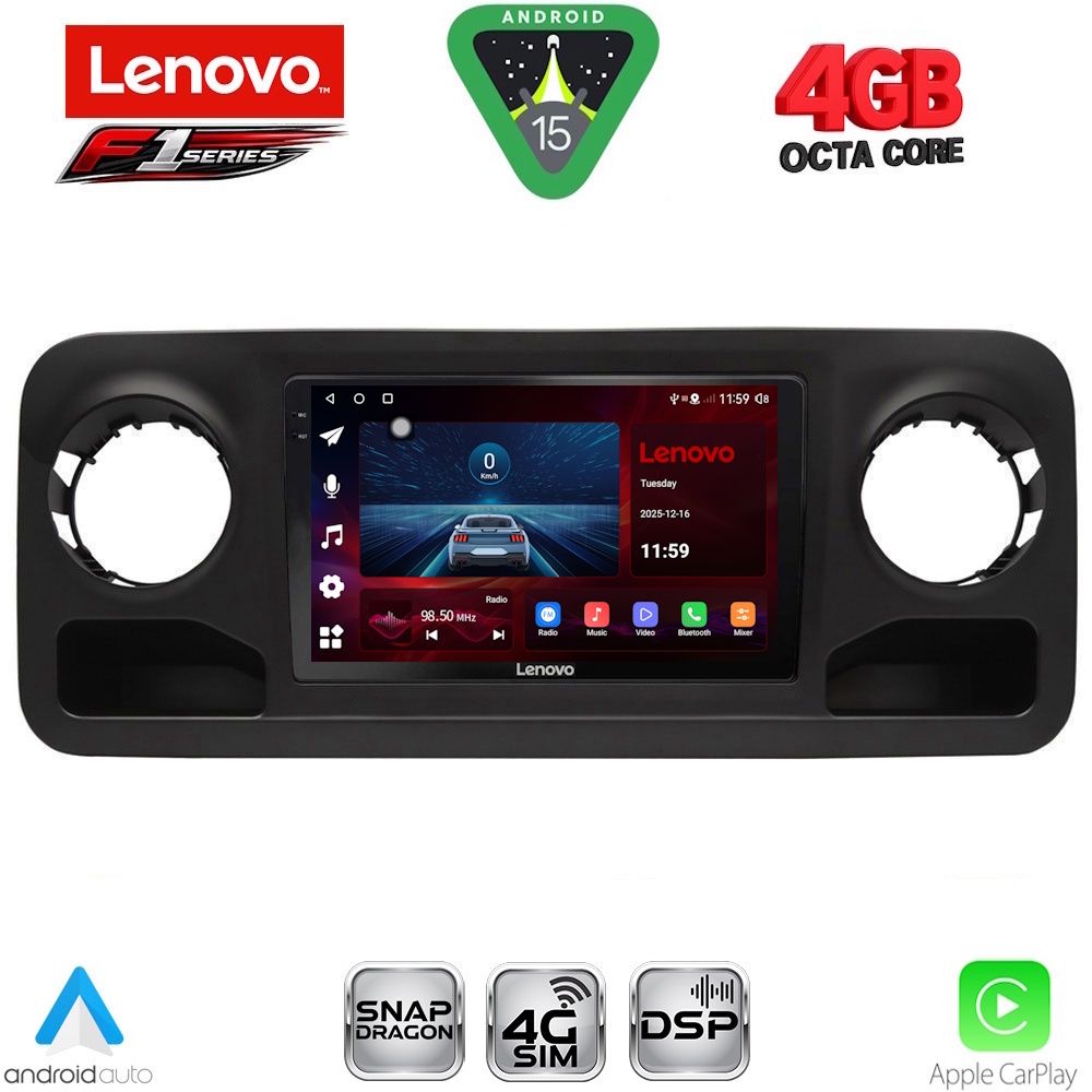 LENOVO SSQ 9424_CPA (10inc) MULTIMEDIA TABLET for MERCEDES SPRINTER mod. 2018-2026 LENOVO SSQ 9424_CPA (10inc) MULTIMEDIA TABLET for MERCEDES SPRINTER mod. 2018-2026
