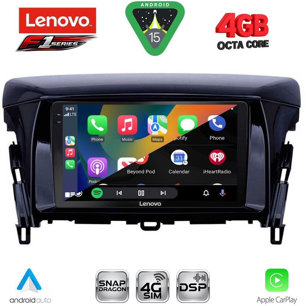 LENOVO SSQ 9432_CPA (9inc) MULTIMEDIA TABLET for MITSUBISHI ECLIPSE CROSS mod. 2018-2026 LENOVO SSQ 9432_CPA (9inc) MULTIMEDIA TABLET for MITSUBISHI ECLIPSE CROSS mod. 2018-2026