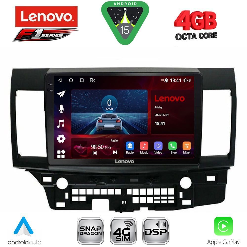 LENOVO SSQ 9434_CPA (10inc) MULTIMEDIA TABLET for MITSUBISHI LANCER mod. 2008-2017 LENOVO SSQ 9434_CPA (10inc) MULTIMEDIA TABLET for MITSUBISHI LANCER mod. 2008-2017