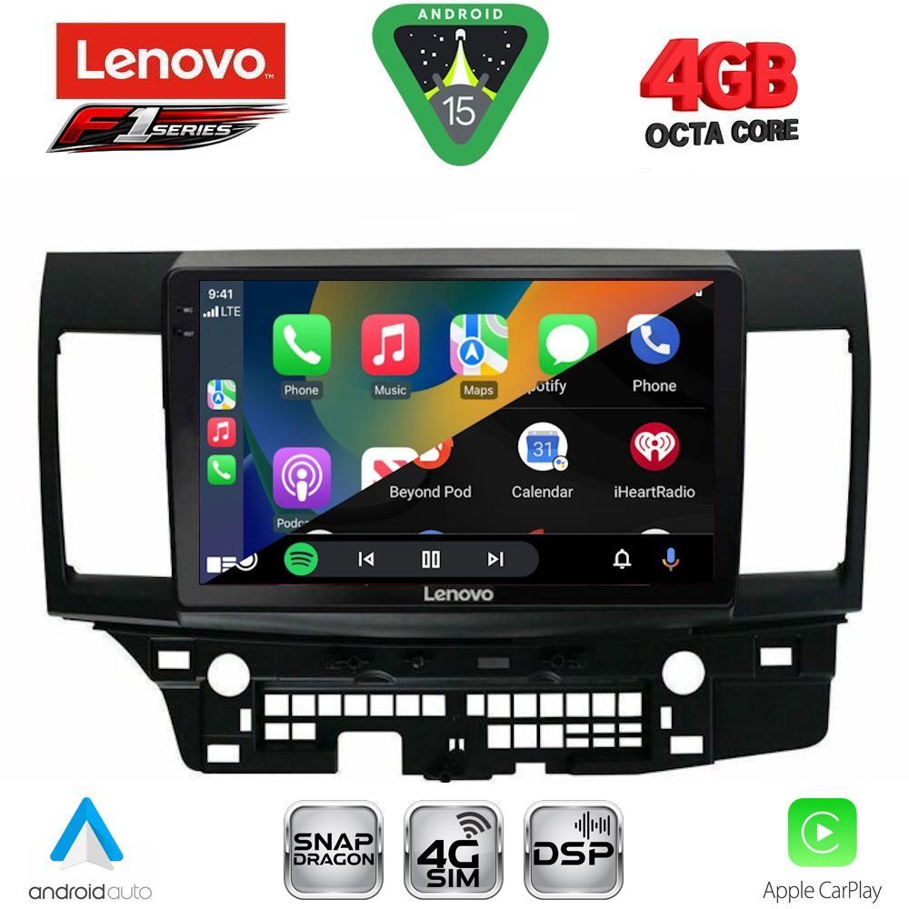 LENOVO SSQ 9434_CPA (10inc) MULTIMEDIA TABLET for MITSUBISHI LANCER mod. 2008-2017 LENOVO SSQ 9434_CPA (10inc) MULTIMEDIA TABLET for MITSUBISHI LANCER mod. 2008-2017