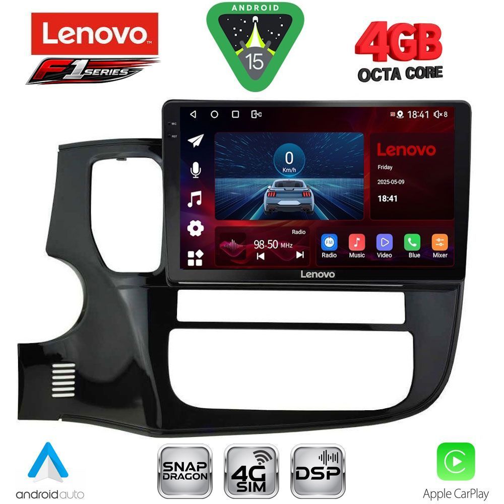 LENOVO SSQ 9443_CPA (10inc) MULTIMEDIA TABLET for MITSUBISHI OUTLANDER mod. 2013-2020 LENOVO SSQ 9443_CPA (10inc) MULTIMEDIA TABLET for MITSUBISHI OUTLANDER mod. 2013-2020