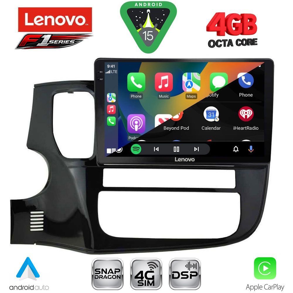LENOVO SSQ 9443_CPA (10inc) MULTIMEDIA TABLET for MITSUBISHI OUTLANDER mod. 2013-2020 LENOVO SSQ 9443_CPA (10inc) MULTIMEDIA TABLET for MITSUBISHI OUTLANDER mod. 2013-2020