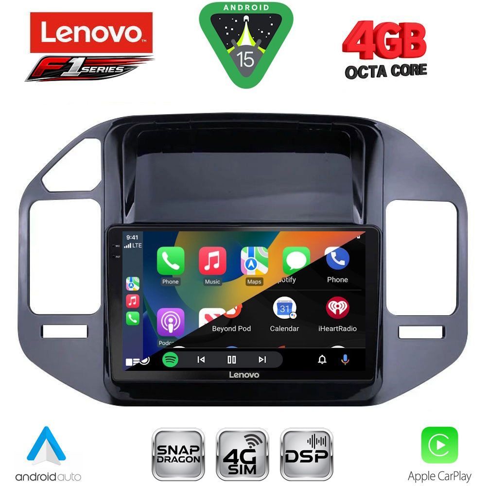 LENOVO SSQ 9444_CPA (9inc) MULTIMEDIA TABLET for MITSUBISHI PAJERO mod. 1999-2006 LENOVO SSQ 9444_CPA (9inc) MULTIMEDIA TABLET for MITSUBISHI PAJERO mod. 1999-2006