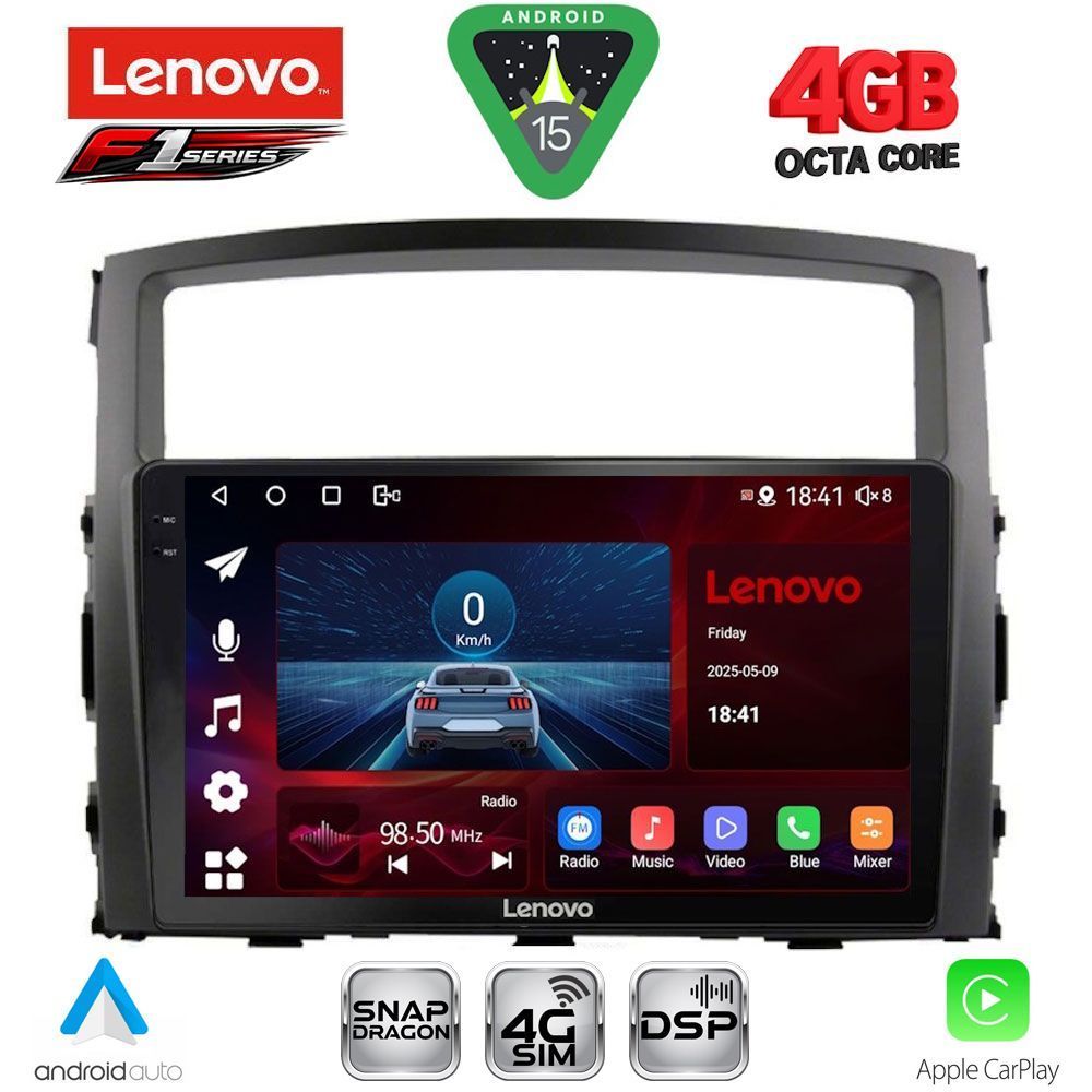 LENOVO SSQ 9446_CPA (9inc) MULTIMEDIA TABLET for MITSUBISHI PAJERO mod. 2006-2013 LENOVO SSQ 9446_CPA (9inc) MULTIMEDIA TABLET for MITSUBISHI PAJERO mod. 2006-2013