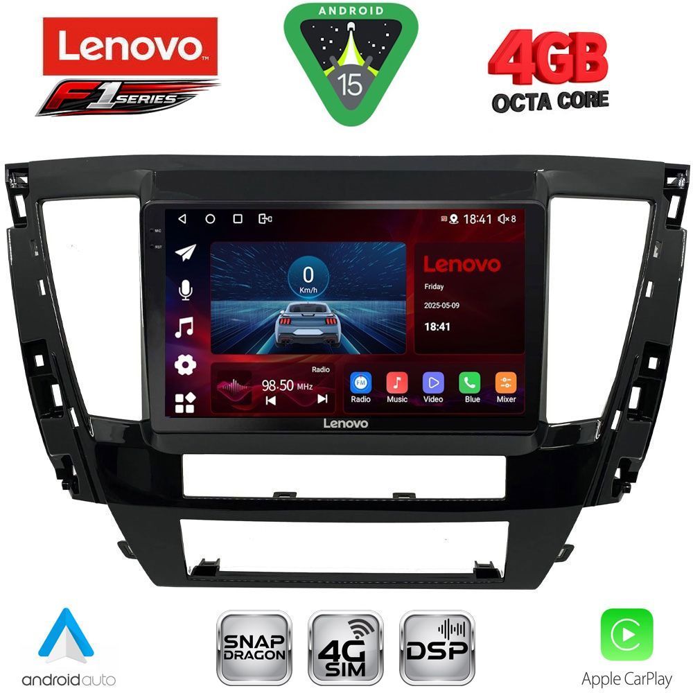 LENOVO SSQ 9447S_CPA (9inc) MULTIMEDIA TABLET for MITSUBISHI PAJERO SPORT mod. 2020-2026 LENOVO SSQ 9447S_CPA (9inc) MULTIMEDIA TABLET for MITSUBISHI PAJERO SPORT mod. 2020-2026