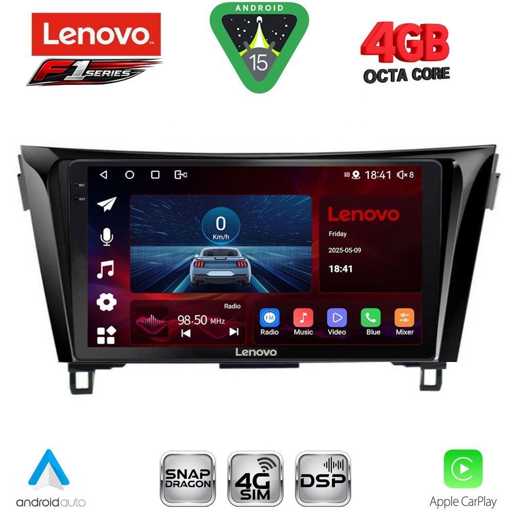 LENOVO SSQ 9468_CPA (10inc) MULTIMEDIA TABLET for NISSAN QASHQAI - XTRAIL mod. 2014-2021 LENOVO SSQ 9468_CPA (10inc) MULTIMEDIA TABLET for NISSAN QASHQAI - XTRAIL mod. 2014-2021