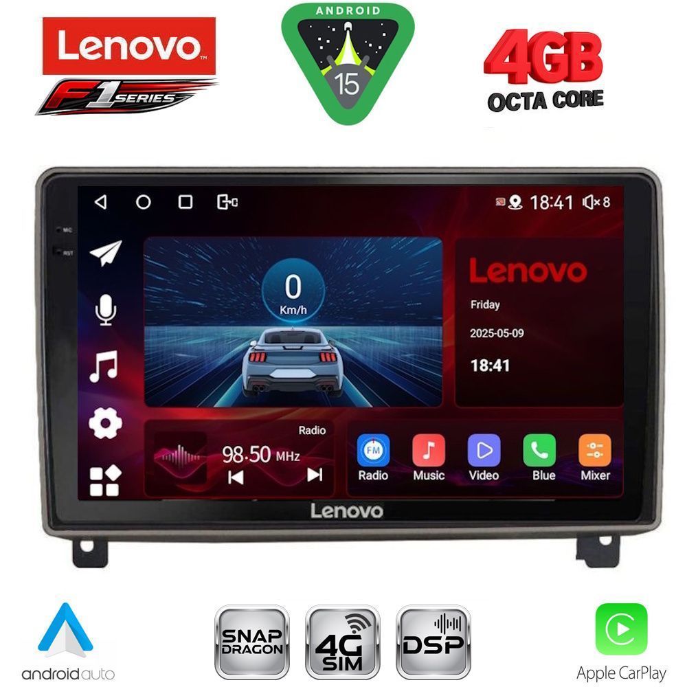 LENOVO SSQ 9517_CPA (9inc) MULTIMEDIA TABLET for PEUGEOT 407 mod. 2004-2011 LENOVO SSQ 9517_CPA (9inc) MULTIMEDIA TABLET for PEUGEOT 407 mod. 2004-2011