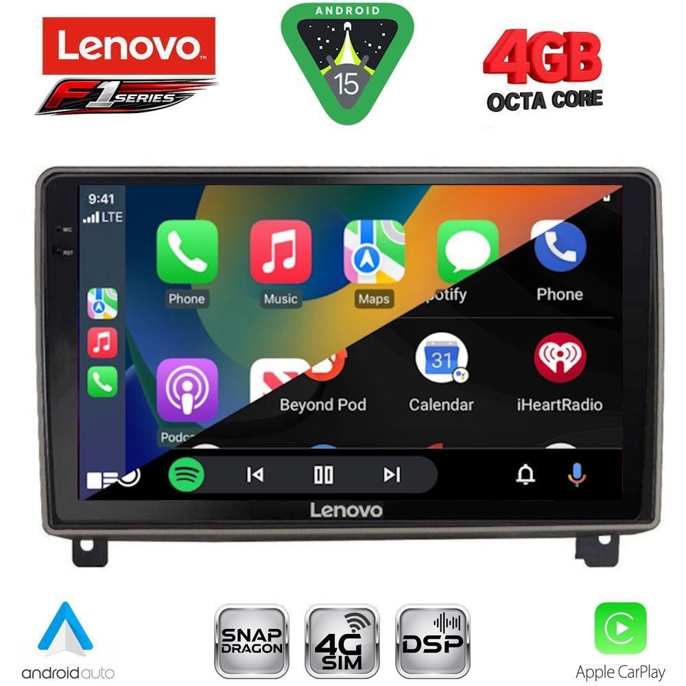 LENOVO SSQ 9517_CPA (9inc) MULTIMEDIA TABLET for PEUGEOT 407 mod. 2004-2011 LENOVO SSQ 9517_CPA (9inc) MULTIMEDIA TABLET for PEUGEOT 407 mod. 2004-2011
