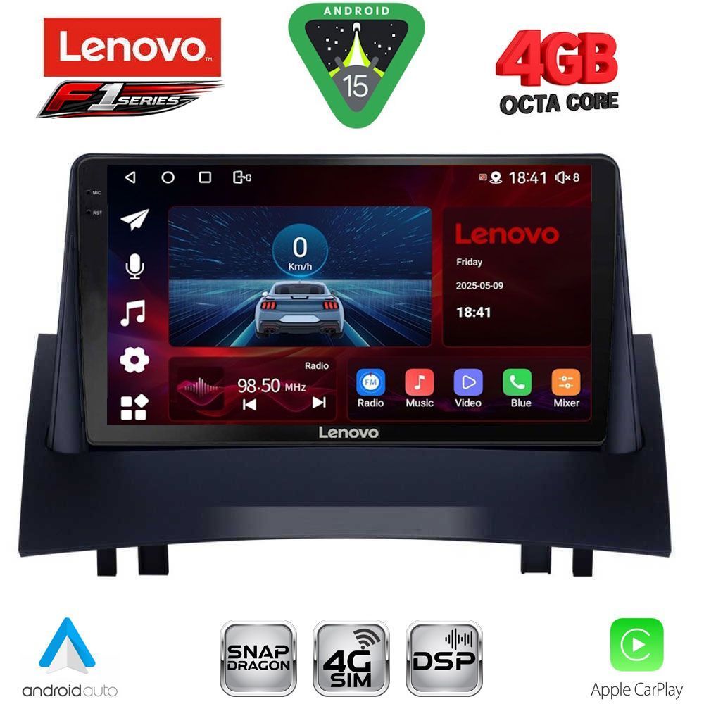 LENOVO SSQ 9555_CPA (9inc) MULTIMEDIA TABLET for RENAULT MEGANE 2 mod. 2002-2008 LENOVO SSQ 9555_CPA (9inc) MULTIMEDIA TABLET for RENAULT MEGANE 2 mod. 2002-2008