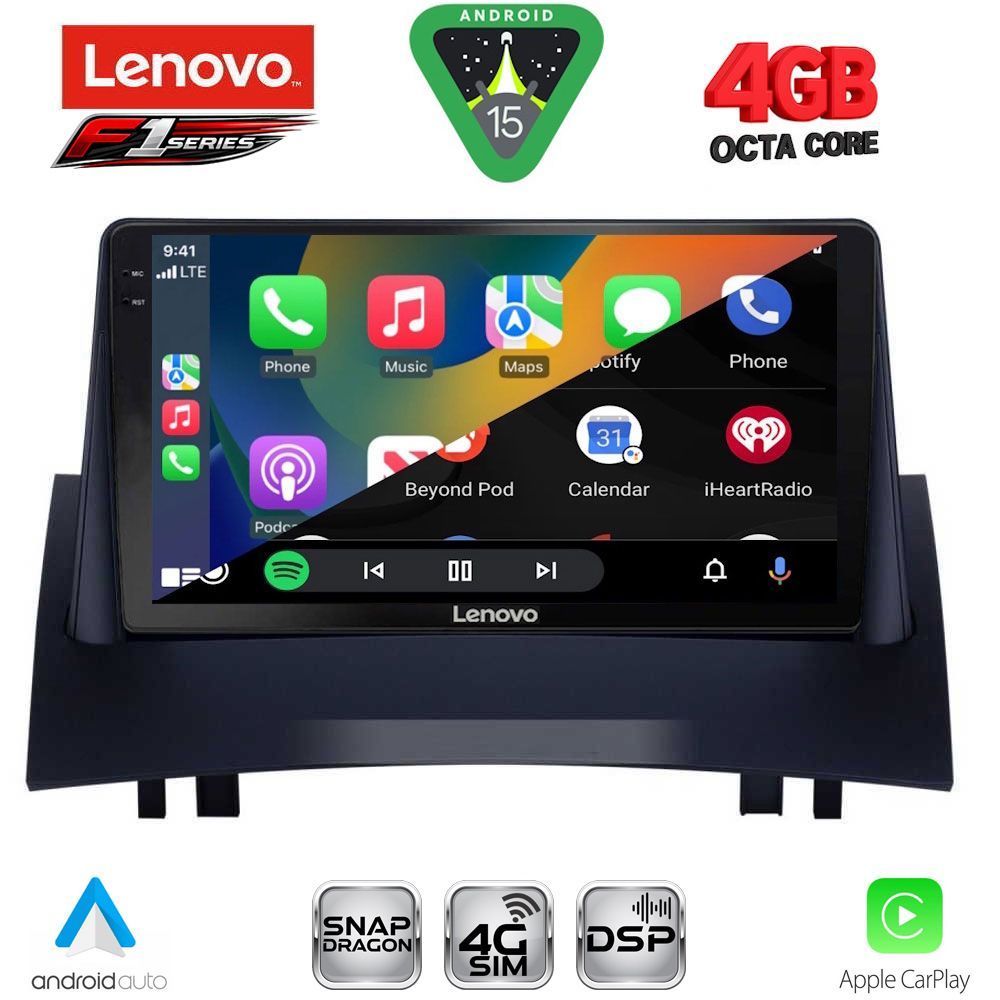 LENOVO SSQ 9555_CPA (9inc) MULTIMEDIA TABLET for RENAULT MEGANE 2 mod. 2002-2008 LENOVO SSQ 9555_CPA (9inc) MULTIMEDIA TABLET for RENAULT MEGANE 2 mod. 2002-2008