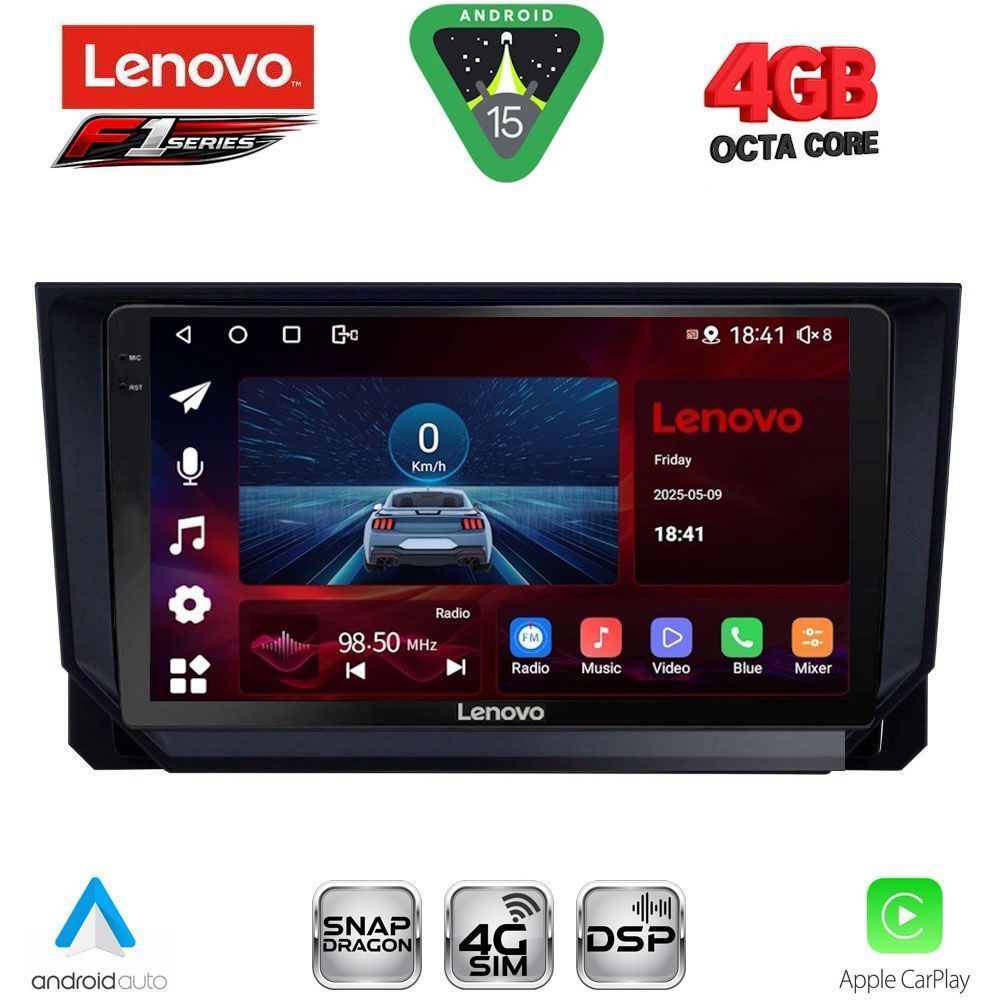 LENOVO SSQ 9573_CPA (9inc) MULTIMEDIA TABLET for SEAT ARONA - IBIZA mod. 2018-2026 LENOVO SSQ 9573_CPA (9inc) MULTIMEDIA TABLET for SEAT ARONA - IBIZA mod. 2018-2026